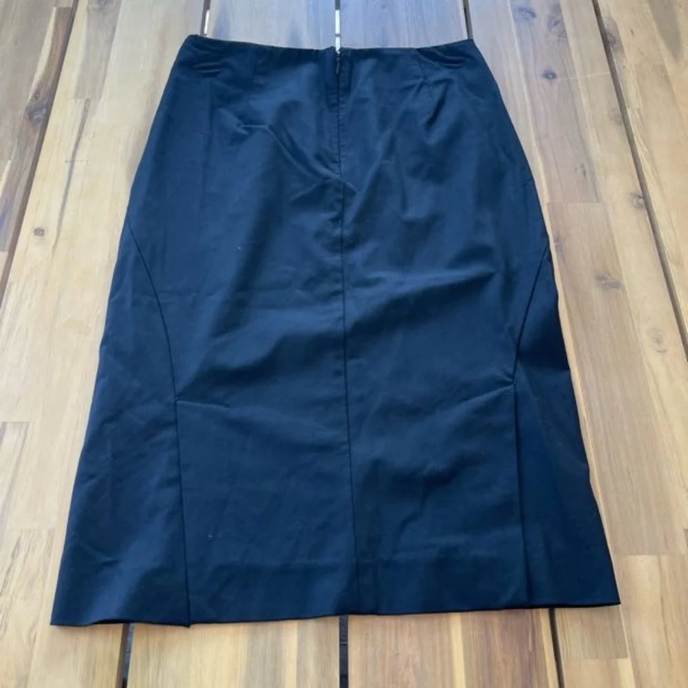 Theory Womens Black Midi Pencil Skirt Size 0‎